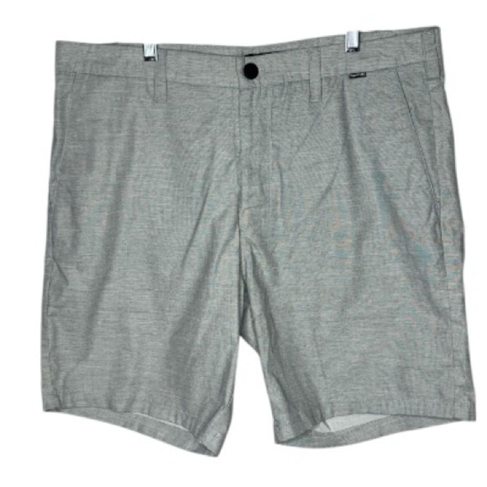 Hurley Nike Dri Fit Flat Front Chino Men's Gray Shorts. Size 36.